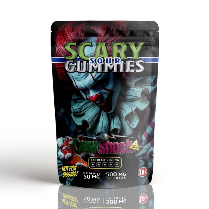 Scary Sour Gummies – Cannashock (500mg Total | 50mg Each)